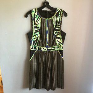 BCBGMaxAzria Black Printed Summer Dress